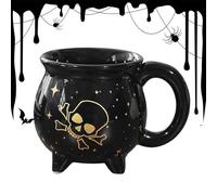 Générique Halloween Coffee Mug, Spooky Ceramic Drinkware, Trick Or Treat Cup, Heat-Resistant Material, Easy-Grip Handle, Ideal for Kitchen Restaurant Hotel Farmhouse Apartment Counter
