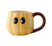 Générique Halloween Coffee Mugs, Fall Coffee Mug, Heat Resistant Cute Cup with Big Eyes, Sturdy Water Bottle Design, Ideal for Kitchen, Outdoor, Party, Road Trip, Camping, Picnic, 500ml Capacity