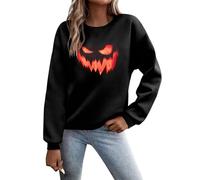 Générique Halloween Costume Femme Tee Shirt Probleme Résolus Rond Sweats À Capuche Pull Plaid Sweat Resolu Vêtements Fête Pulls Décontracté pour Sweat-Shirt Fantôme Stitch Polaire