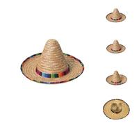 Générique Halloween Costumes Chapeaux tendance pour adultes Chapeau sombrero mexicain avec garniture en paille pour fêtes et événements mexicains (Light Purple, 38)