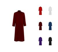 Générique Halloween Costumes for Women Chemise Longue Homme boutonnée Style médiéval pour Halloween Parfaite Tenue décontractée élégance intemporelle et Confort Ultime (XXL)