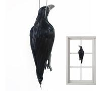 Générique Halloween Crows, Dead Figurine, 16.93in Realistic Simulation Prop, Bird Decoy for Garden, Haunted House Decor, Thanksgiving Table Displays, Porch Setup, Masquerade Scene,