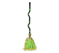 Générique Halloween Dancing Witch Broom Moving Realistic Horror Scene Prop