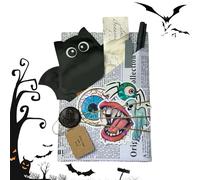 Générique Halloween Date, Halloween Witch Date Avec Un Livre | Horror Handmade Carte For Reading Reader Teacher Appréciation De