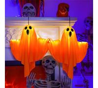 Générique Halloween Decoration Fantôme à Suspendre, 2025 Nouveau 50cm Halloween Décoration Exterieur Éclairage réglable en Trois Vitesses, Décoration à Suspendre pour Halloween