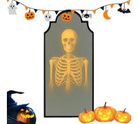Générique Halloween Decoration, Ghost Mirror, Horror Prop, 11.82 inches, Spooky Wall Accent with Eerie Reflection, Ideal for Haunted House Entrance Party Porch Dorm Balcony Garden Indoor Display