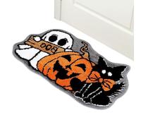 Générique Halloween Decorations Runner Rapis - Mignon Ghost Skeleton Tapon Runners pour couloirs, Couloir Lavable Non Glissant Runner Low Pil Long Haule Long pour la Chambre à Coucher de la Cuisine