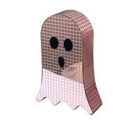 Générique Halloween Disco Ghost Decor - Mirror Disco Table Decoration avec Paillettes Sign Ghosts Sign, De Vacances Festif pour Étagère, Chambre À Coucher, Salon, Étagère, Ordinateur De Bureau, Ta