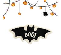 Générique Halloween Doormat, Absorbent Soft Carpet Seasonal Home Decorations, Bat-Shaped Welcome Mat Halloween Decor for Porch Bathroom Bedroom Entryway Outdoor Party Holiday