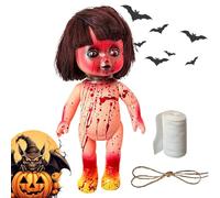 Générique Halloween Effrayant Doll - Ugly Dolls | effrayante | Ornements d'halloween de s effrayantes | Creepy Dôlls Hallowêên Prop pour la fête | Dôll crêaipy peluchet Haunted Toy | Crêêpy Dôlls H