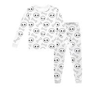 Générique Halloween Enfants 6 Ans Pyjama pour Enfants, Doux et Confortable, Manches Longues, vêtements de Nuit garçons Filles, douillets l Heure du Coucher, Culottes Apprentissage(Violet,3 Ans)