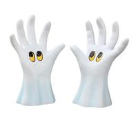 Générique Halloween Ghost Decor, Ghost Hand Figurines Desk Ornament 3.54x2.36x1.46 inches, Spooky Mini Statue Set, Creepy Display Accent for Bookshelf Fireplace Lawn Porch Garden Patio Yard