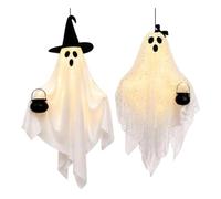 Générique Halloween Ghost Decorations 2 Pieces Spooky Witch Hat Decoration