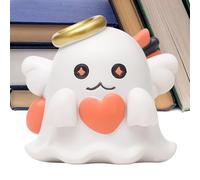 Générique Halloween Ghost Figurine - Cute Resin Decoration | Small Haunted House Accent for Bookcase Window Sill Bookshelf | Living Room Bedroom Car Ornament | Spooky Nightstand Coffee Table Decor
