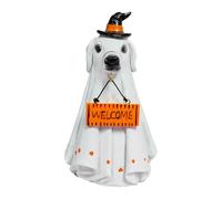 Générique Halloween Ghost Figurine, Spooky Resin Statue, 6.38x3.82in Cute Ghost Decoration, Table Centerpiece Accent, Indoor Outdoor Display for Mantel, Haunted House, Porch, Window, Camping