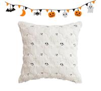 Générique Halloween, Ghost, Pumpkin, Skeleton, Washable Soft Cushion Protector for Outdoor, Workplace, Bedroom, Porch, Kitchen, Nursery, Patio, Sofa, Couch, Living Room 18 X 18 X 3.94 inches