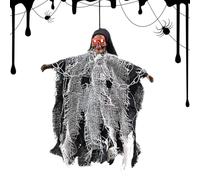 Générique Halloween Ghost, Spooky Ghost Ornaments, Hanging Design, Eye Catching Party Decor for Holiday Tree, Living Room, Bedroom, Garden, Porch, Patio, Pathway, Indoor Outdoor Yard Decorations Use