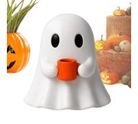 Générique Halloween Ghost Statue Coffee Drinking Decorative Resin Figure