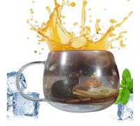 Générique Halloween Glass Cups - Cute Halloween Mug | Painted Spooky Coffee