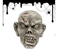 Générique Halloween Head Prop - Floating Scary Spooky Resin Wall Ornament | | Halloween Head Prop Floating Scary Spooky Resin Wall Ornament Hanging Ghost Statue Haunted House Horror Room Decor Gif