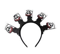 Générique Halloween Headbands - Sparkling Ghost Hairband for Spooky Style, Sequined Design with Compact Wearable Accessory, Stage Performance Tool for Men Women, Fabric Material, Holiday Parties Use