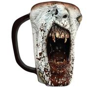 Générique Halloween Horror Funny Cup, Vampire Half Face Cup Props for a Photograph, Handmade Gothic Creative Scream Mug for Bar Home Indoor Decor, Surprise Gifts for Birthday Christmas
