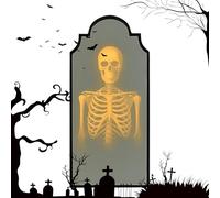 Générique Halloween Horror Mirror, Haunted Ghost Reflection Frame, Motion Sensor Effect, Glowing Light Feature, Medium Size, Excellent for Indoor Entryway, Porch, Party Or Haunted House Setup