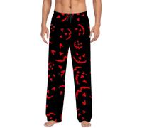 Générique Halloween Jogging Ado Fille Pantalon décontracté pour Homme, de Nuit d avec Cordon Serrage à la Taille et Poches latérales, Long Confortable Pantalons Joggeurs Homme Pack 3(Le Noir,XXL)