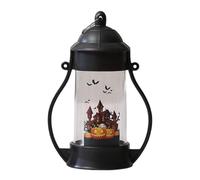 Générique Halloween Lantern - Skull Pumpkin LED Decoration, Battery Operated Spooky Lantern Home Decor for Living Room Bedroom Outdoor Patio Porch Fireplace Bookshelf Halloween Atmosphere Light