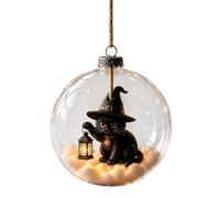 Générique Halloween Light Ornament - Glowing Acrylic Hanging Ball Decor