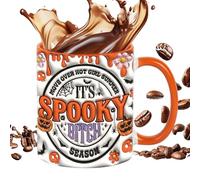 Générique Halloween Mug, Funny Ceramic Coffee Cup for Fall Holiday Seasons, Travel Tea Mug Men Women, Festive Kitchen Drinkware Thanksgiving, Christmas, Birthdays, Coworkers, and Lovers
