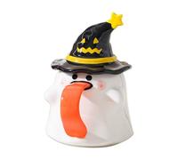 Générique Halloween Mug, Home Seasonal Decor For Holidays, Tea Drinkware Party Supplies, Halloween Ghost Mug With Lid And Handle For Restaurant Hotel Home Counter Apartment Farmhouse