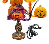 Générique Halloween Night Light - LED Resin Ghost Pumpkin Decor | Bedroom Desk Light for Bedside Nightstand Home Living Room Bookshelf Cabinet Party Entryway