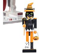 Générique Halloween Nutcrackers, Nutcracker Soldier Figurine Model, Wooden Hand-Painted Collectible Decoration, Detailed and Strong Design, Perfect for Shelf, Table Centerpiece, Mantel Display