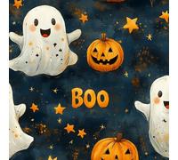 Générique Halloween Papier Adhesif Meuble Citrouille Étoile Mat Papier Peint Mural Film Autocollant Wallpaper Rouleau Impermeable Stickers Collant Décoration pour Cuisine Tables Armoires Mur 0.3X5 M