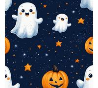 Générique Halloween Papier Peint Autocollant 0.4X10 M Meuble Film Décoratif Citrouille Étoile Imperméable Mat Stickers Collant Rouleau Facile à Nettoyer et Amovible pour Surface Porte Armoire Cuisine