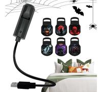 Générique Halloween Projector, Led Lamp, 360° Rotating Light with Spooky Patterns, Indoor Outdoor Projection for Wall Ceiling Theater Room Patio Garden Night Decor Holiday Party