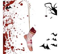 Générique Halloween Props - Bloody Body Part | Fake Scary Broken Body Parts | Halloween Horror Severed Hand Feet | Realistic Bloody Decoration Suitable for Haunted House, Party, and Prank Props