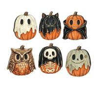 Générique Halloween Pumpkin Figures Nostalgic Standing Autumn Centerpieces