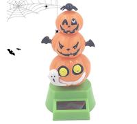 Générique Halloween Pumpkin Ghost Head Solar Doll | Car Dashboard Bobbles Head Decoration Pumpkin Shaking Ornament,Car Interior Doll Dancer Figurines for Offices Desk Home Decor