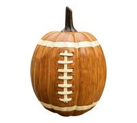 Générique Halloween Pumpkin Statue, Resin Fall Figurine, Football Themed Decor, Pressure Handcrafted Design, Indoor Seasonal Display, Fireplace Mantle Desk Table Use, 6.69x5.91 inches Orange 1 Piece