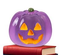 Générique Halloween Pumpkins, Luminous Resin Miniature Pumpkin Figurines, 0.79x0.63 inches Indoor Spooky Desk Holiday Decorations for Garden, Parties, Home Seasonal Display, Festive Ambiance Creation