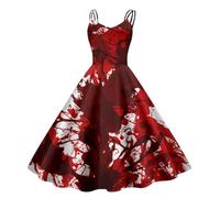 Générique Halloween Robe Gothique Femme,Femmes Princesse Vêtements Gothiques Corset Costume de Renaissance Dresses Scream Robes Grande Taille Carnaval fête