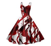 Générique Halloween Robe Gothique Femme,Femmes Princesse Vêtements Gothiques Corset Costume de Renaissance Dresses Scream Robes Grande Taille Carnaval fête