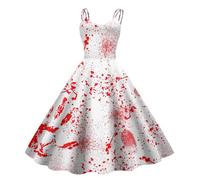 Générique Halloween Robe Gothique Femme,Femmes Princesse Vêtements Gothiques Corset Costume de Renaissance Dresses Scream Robes Grande Taille Carnaval fête