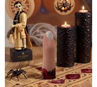 Générique Halloween Severed Fingers - Rubber 8cm | Fake Bloody Finger Prop | Solid Chopped Off Fingêr Toy for Spooky Role Play Party Game Decoration, This Creepy Finger is Good for Pranks Or Party