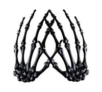 Générique Halloween Skeleton Hands, Horror Decor Ornament, 6.1x3.94in Realistic Fake Arms, Authentic Hangable Design, Lightweight Weather-Resistant for Porch Windowsill Desk Use