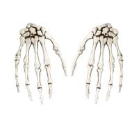 Générique Halloween Skeleton Hands, Horror Decor Skeleton Hand Ornament, Haunted House Decoration, Realistic Fake Arms, Spooky Prop for Porch, Windowsill, Desk, Mantel, 6.1x3.94x0.79 inches