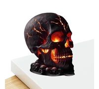 Générique Halloween Skull Lamp, Rock Skeleton Light, Spooky Gothic Decor