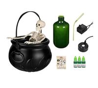 Générique Halloween Süßigkeitenspende - Retro-Look Dekoschwarz Schüssel Mit Diffusor - Kesseldose Zur Aufbewahrung Von Süßigkeiten Als Halloween-Fest Zimmerdeko Für Kamin Wohnzimmer Schlafzimm
